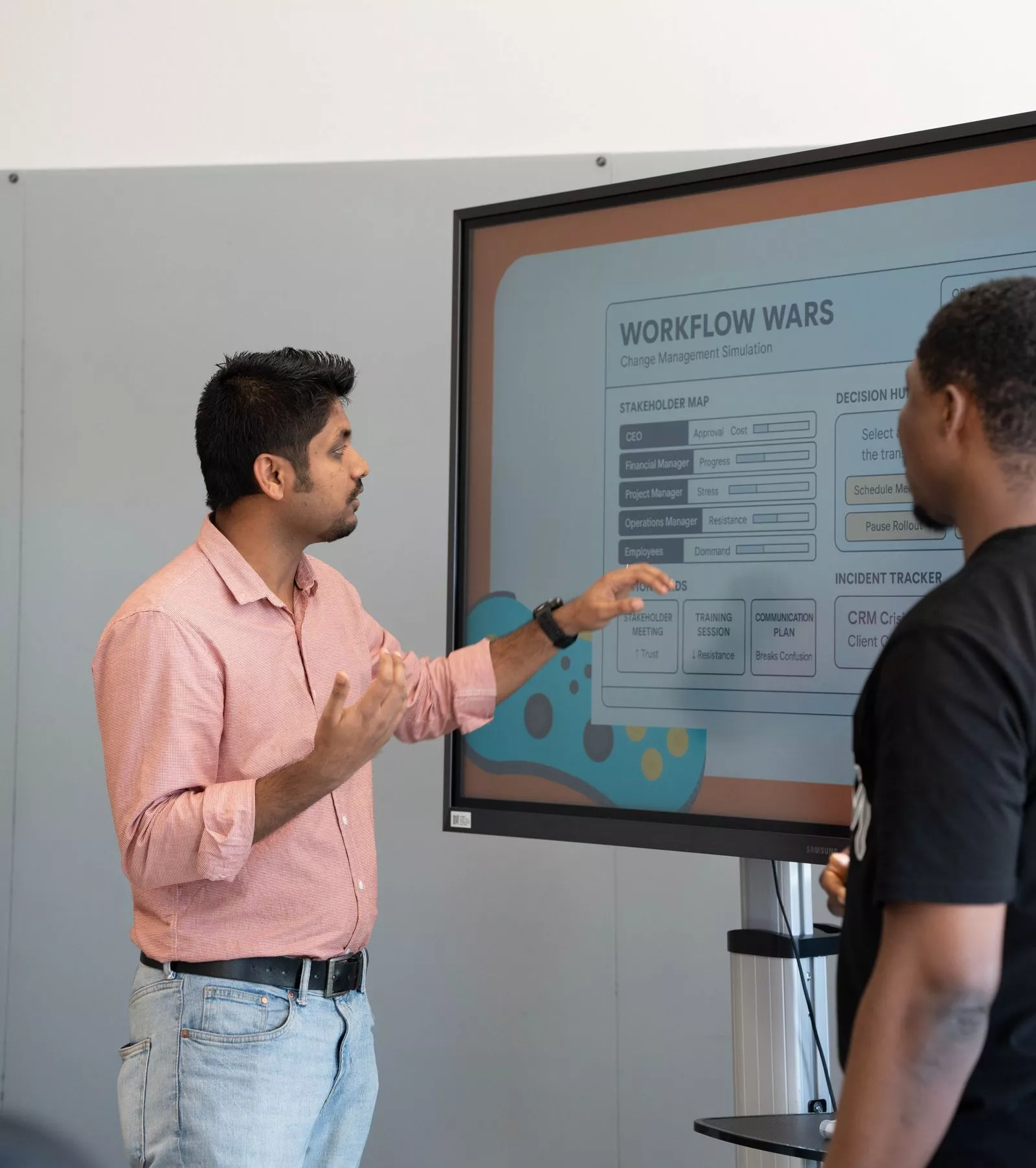 IT and business leaders reviewing an incident response workflow strategy for handling a ransomware attack